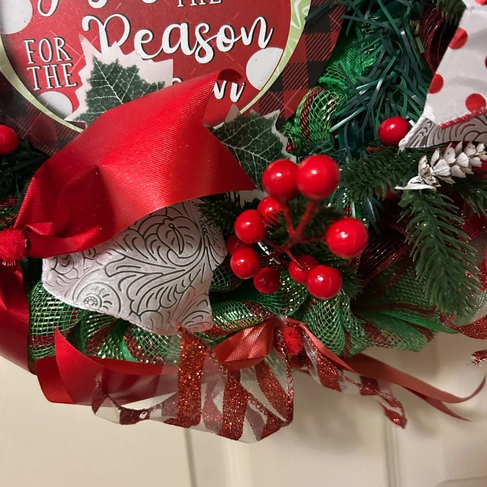 Jesus is the reason for the season wreath